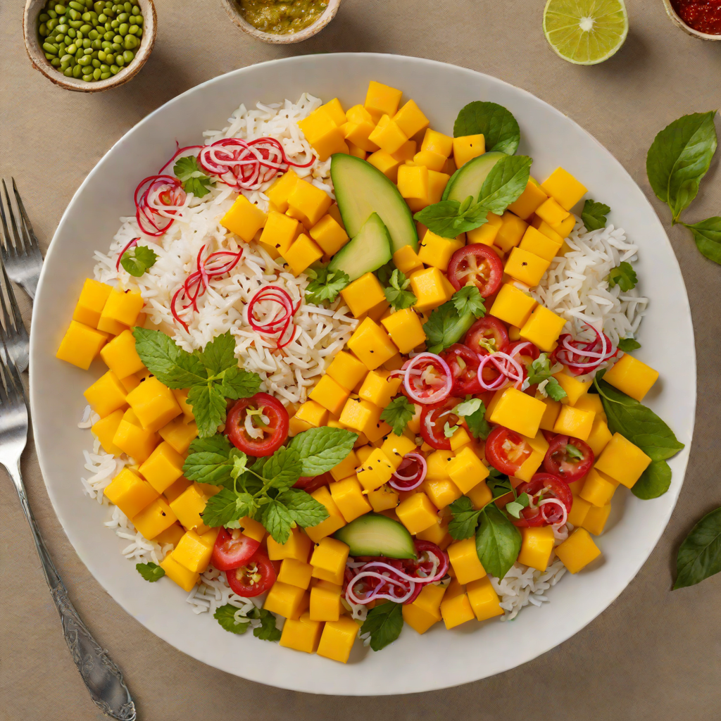 Tiki-Inspired Coconut and Mango Poke Bowl