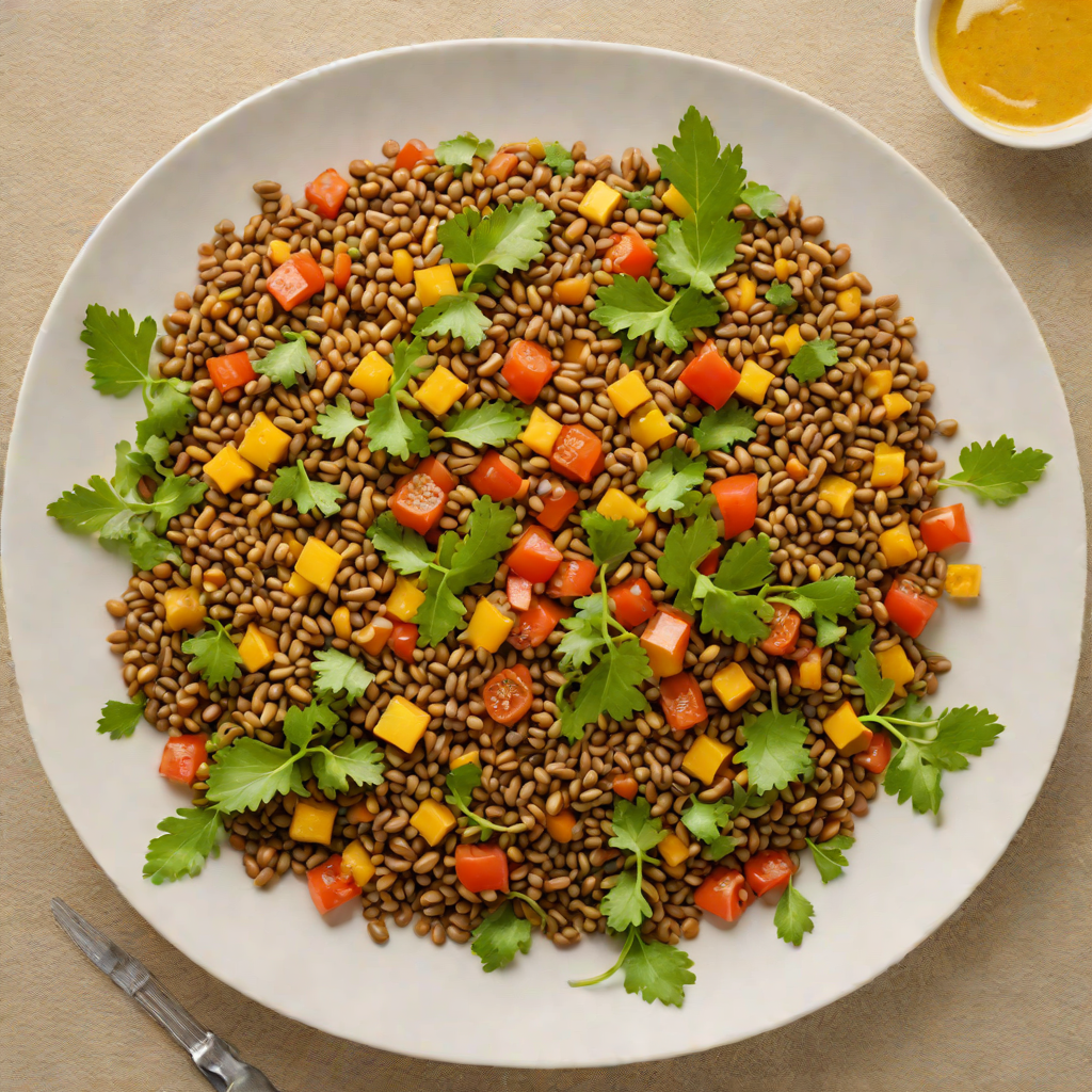 Ethiopian Azifa Lentil Salad with Mustard Dressing