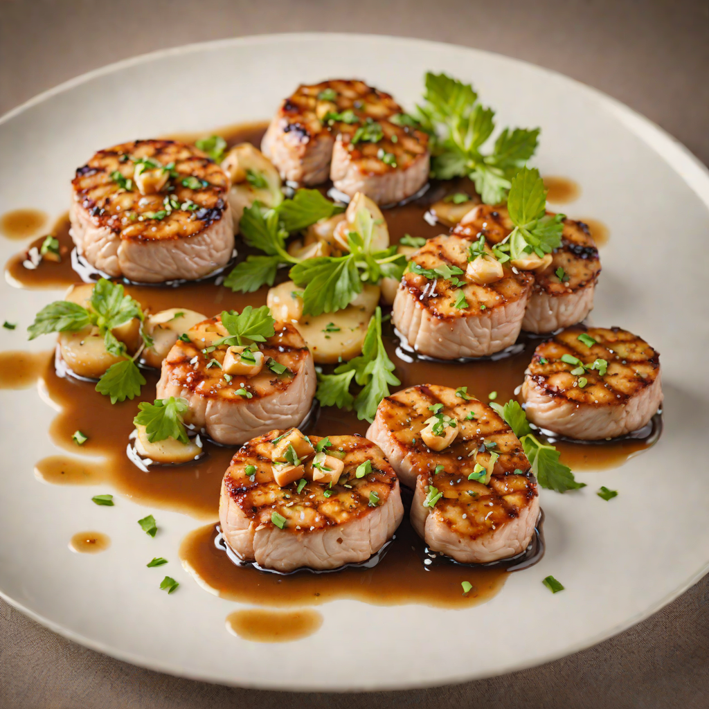 Pan-Seared Pork Medallions with Garlic and Sherry Reduction