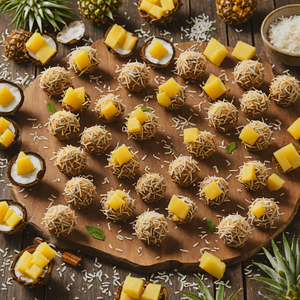 Coconut and Pineapple Brigadeiro Truffles