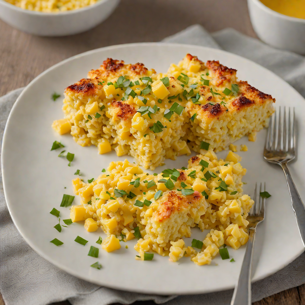 Detroit-Inspired Sweet Corn and Cheddar Grits Casserole