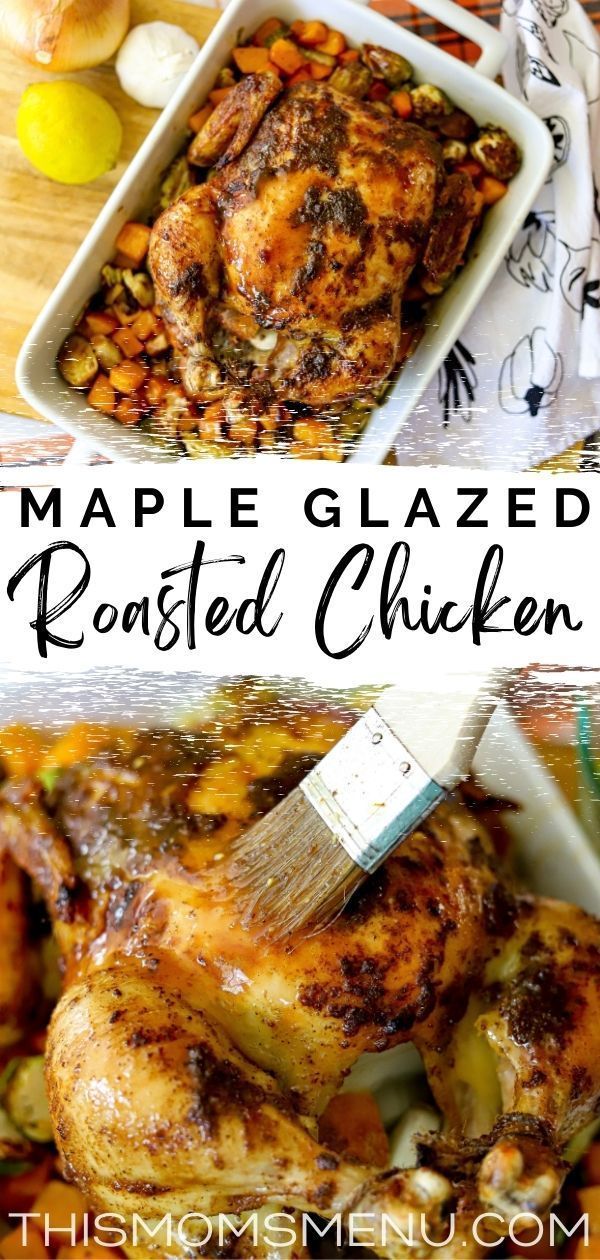 Pan-Seared Chicken with Maple-Dijon Glaze and Roasted Vegetables