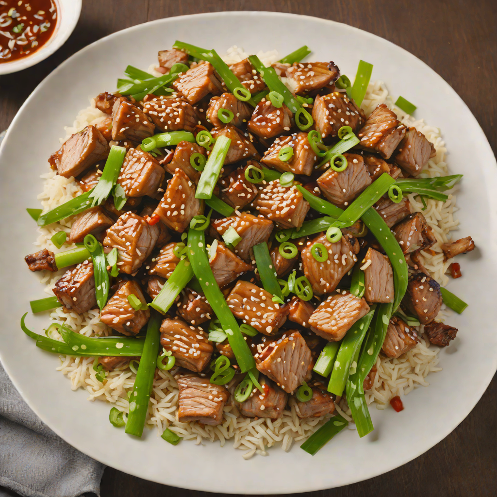 Stir-Fried Popular Pork with Garlic and Scallions