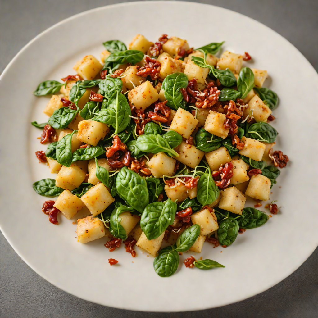 Sautéed Gnocchi with Spinach and Sun-Dried Tomato Pesto