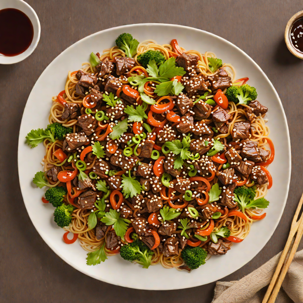 Spicy Korean-Style Stir-Fried Beef with Gochujang