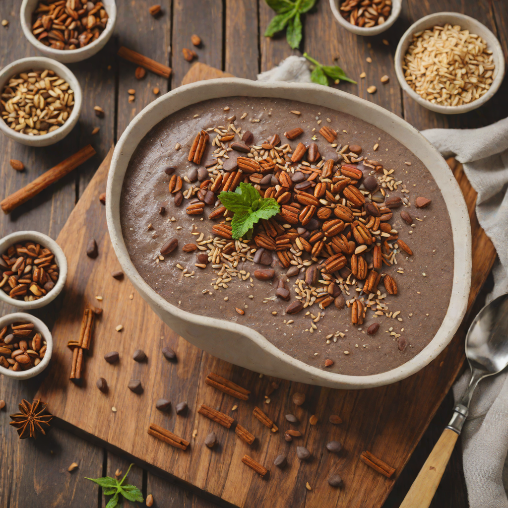 Cinnamon-Spiced Vegan Chocolate Chia Pudding