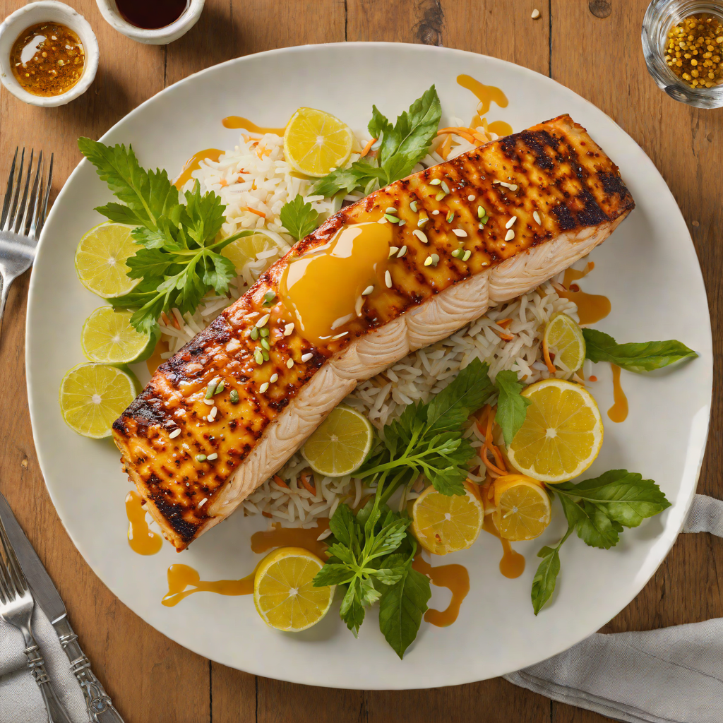 Grilled Mahi-Mahi with Citrus-Honey Tiki Glaze