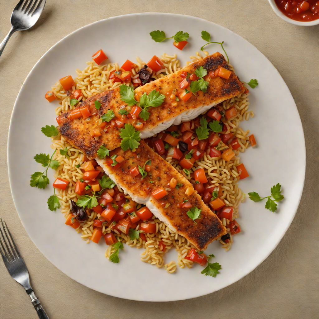 Pan-Seared Cajun Catfish with Creole Tomato Relish