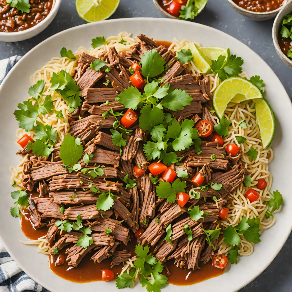 Slow Cooker Tex-Mex Beef Barbacoa with Chipotle and Cilantro