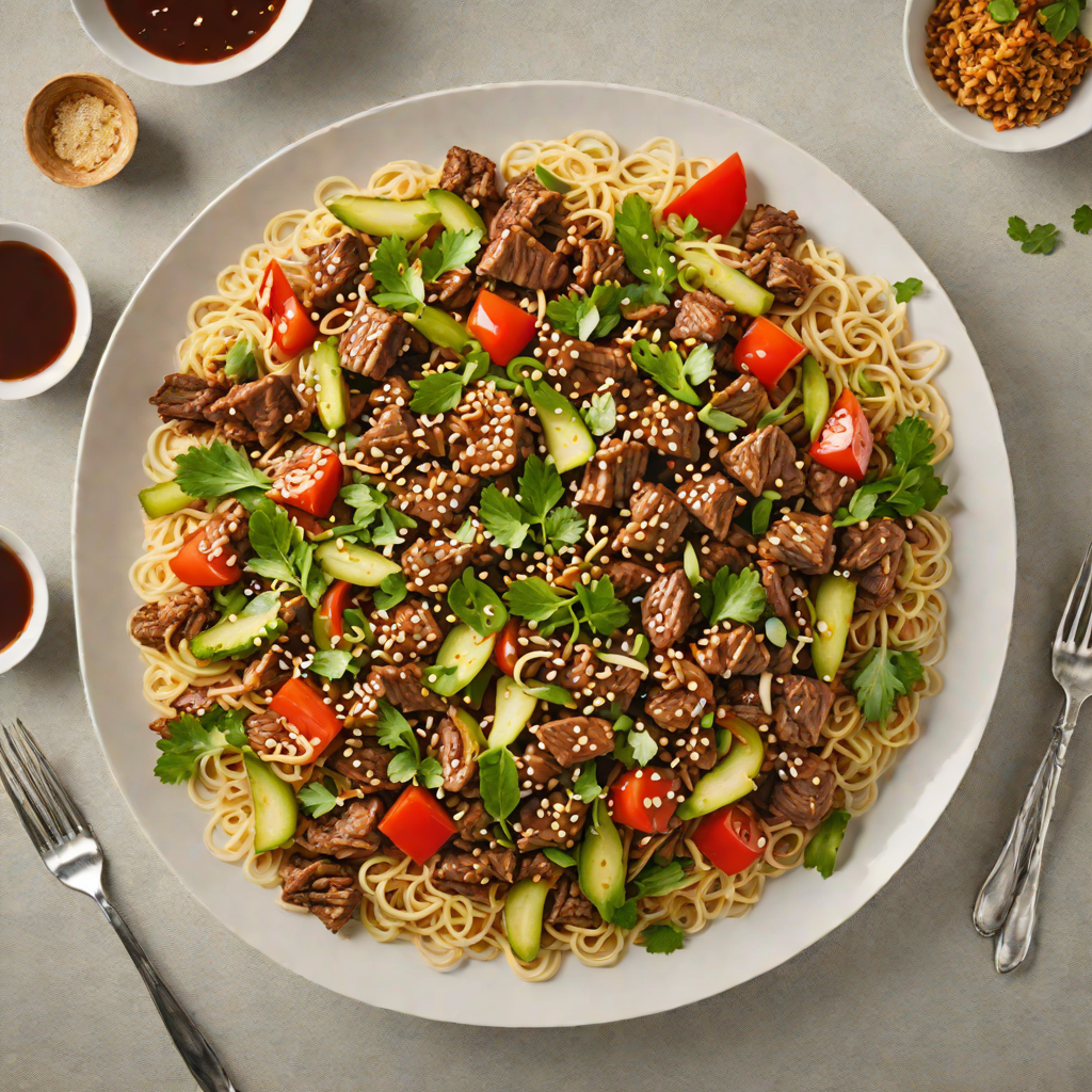 Spicy Korean-Inspired Beef Stir Fry with Garlic and Ginger