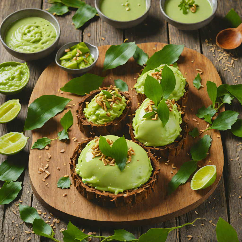 Steamed Buko Pandan Dessert with Creamy Coconut Sauce