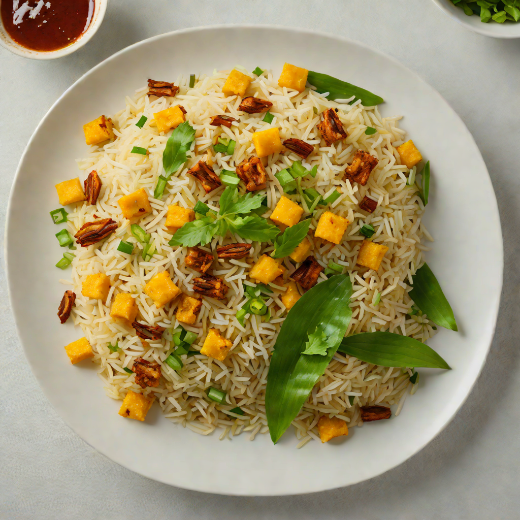 Kuantan-Style Spiced Coconut Rice with Turmeric and Pandan