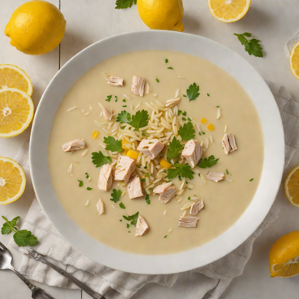 Avgolemono Lemon Chicken Soup with Orzo