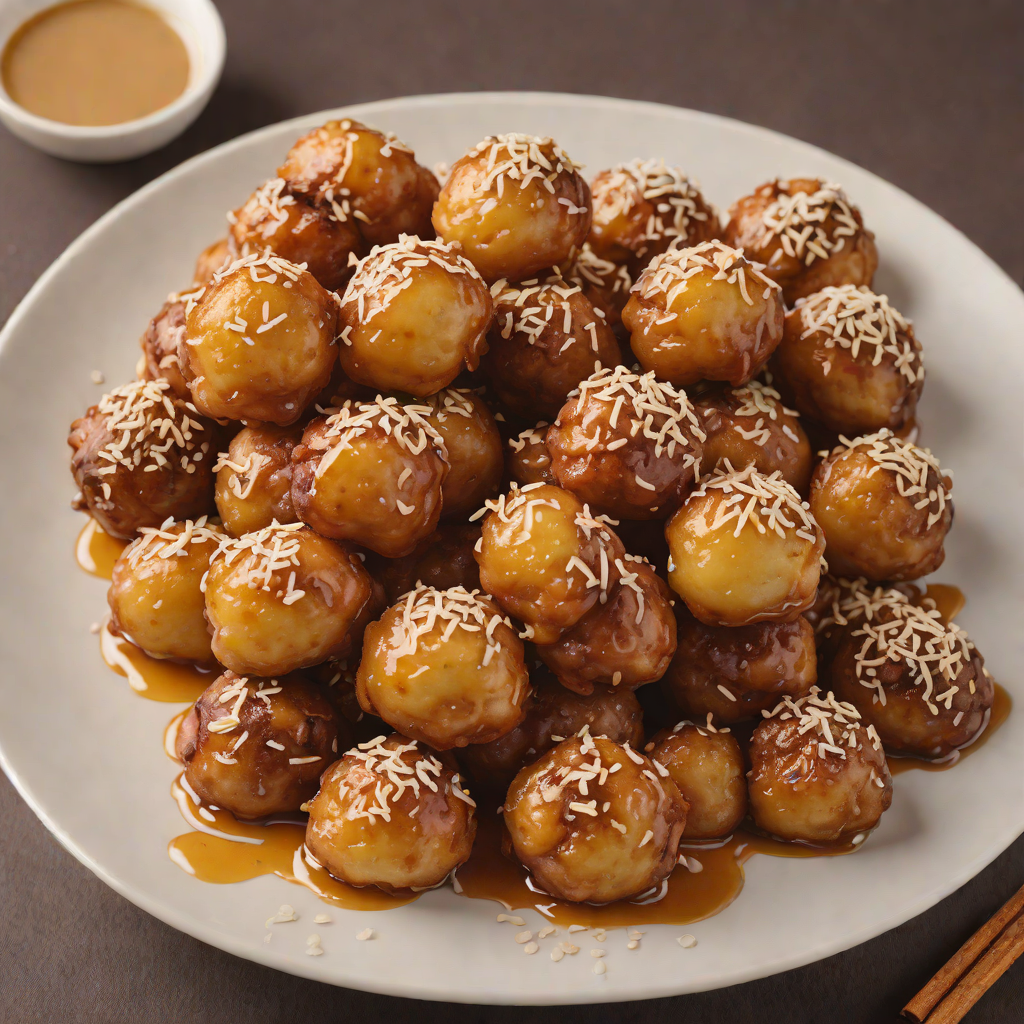 Honey and Walnut Loukoumades with Cinnamon Sugar