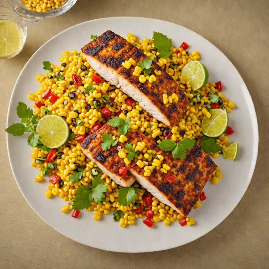 Pan-Seared Cajun Catfish with Spicy Corn Maque Choux