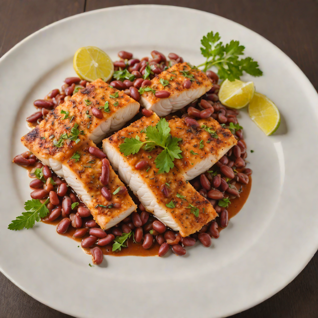 Pan-Seared Cajun Catfish with Spiced Red Beans