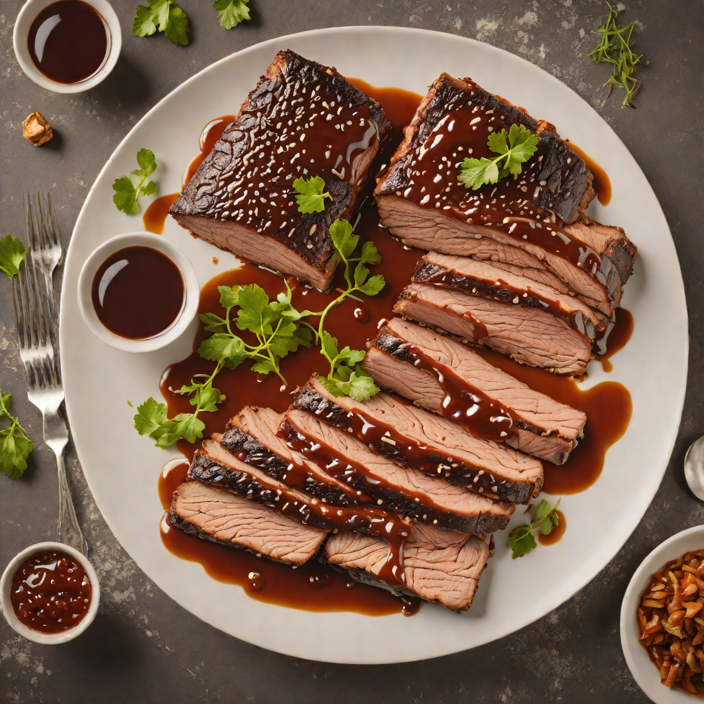 Slow-Smoked Wood-Fired Brisket with Tangy Vinegar BBQ Sauce