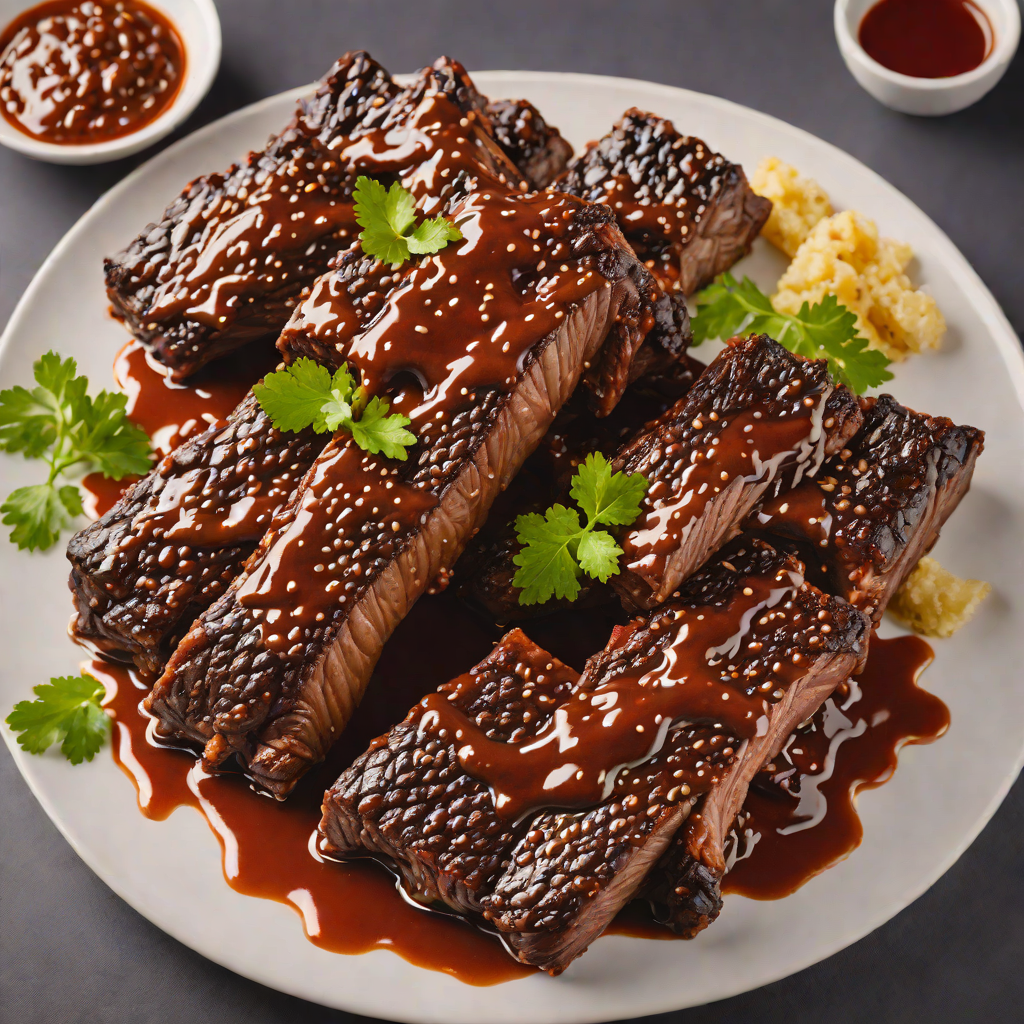 Slow-Smoked Beef Ribs with Smoky Chipotle Barbecue Glaze