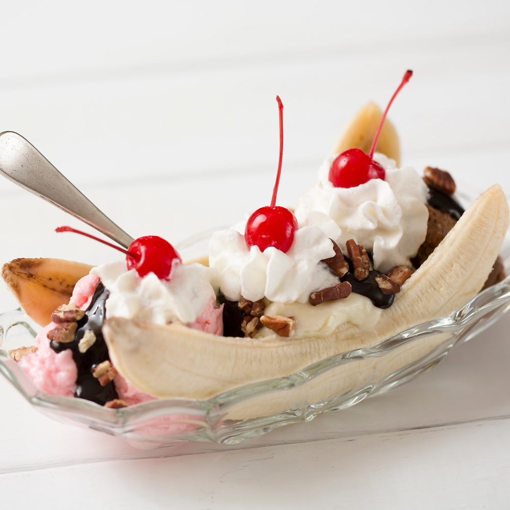 Dancing Banana Split Sundae