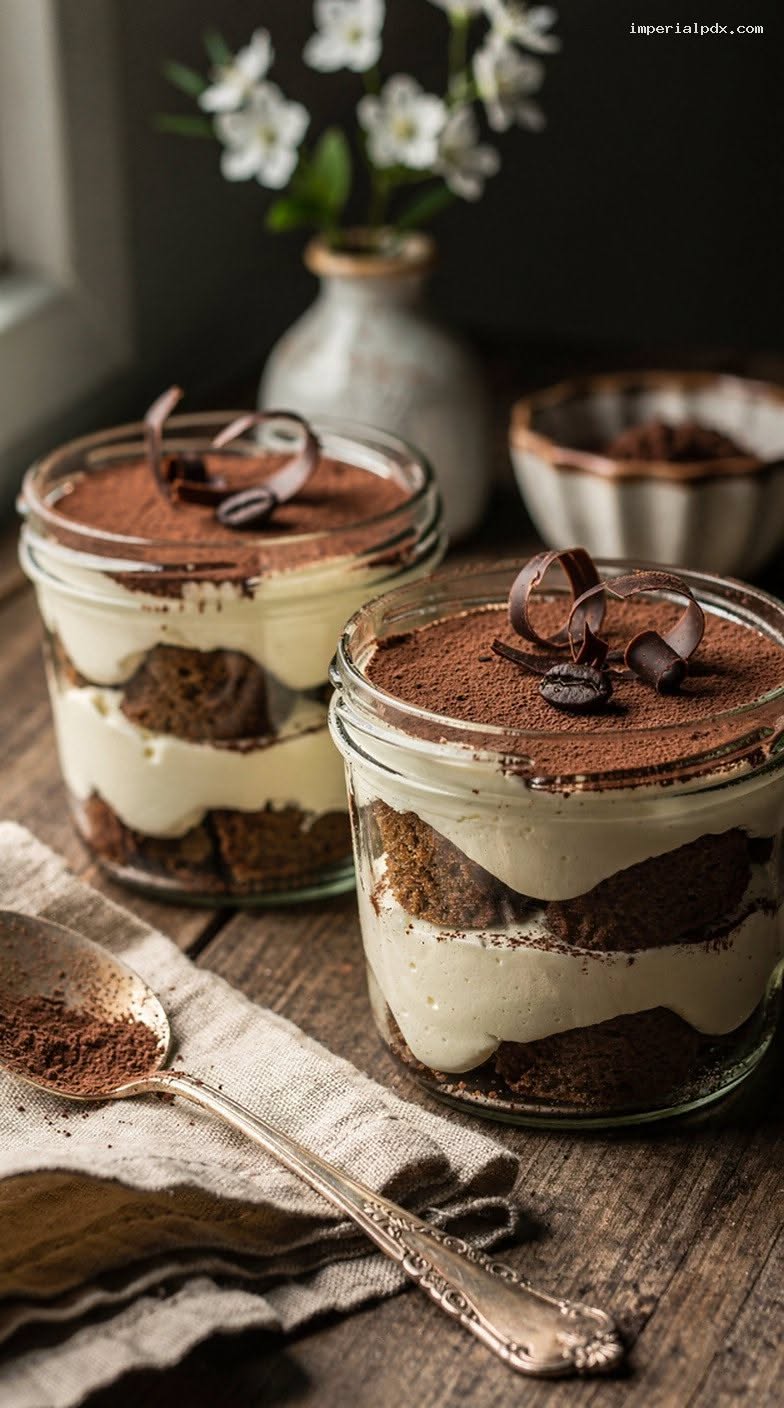 Espresso-Chocolate Tiramisu Parfaits