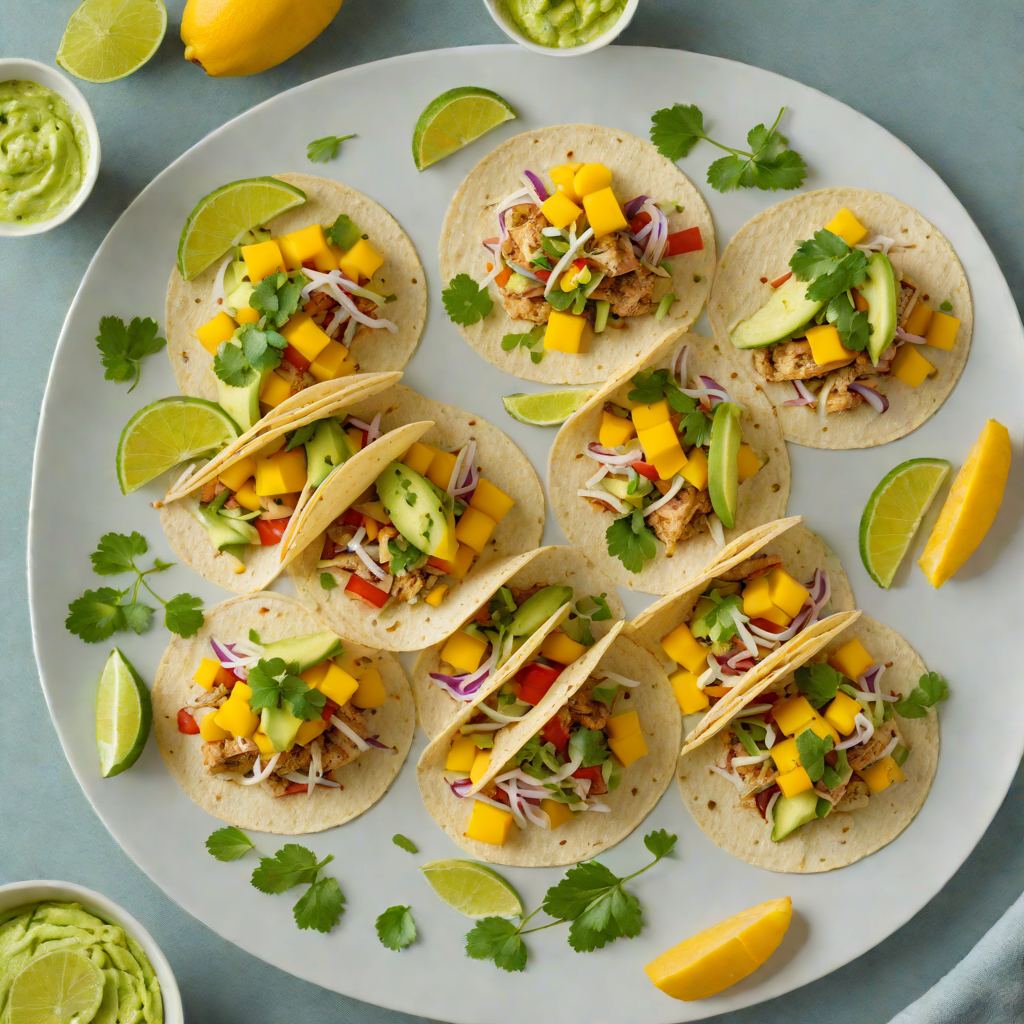 Barramundi and Mango Fish Tacos with Avocado Lime Sauce