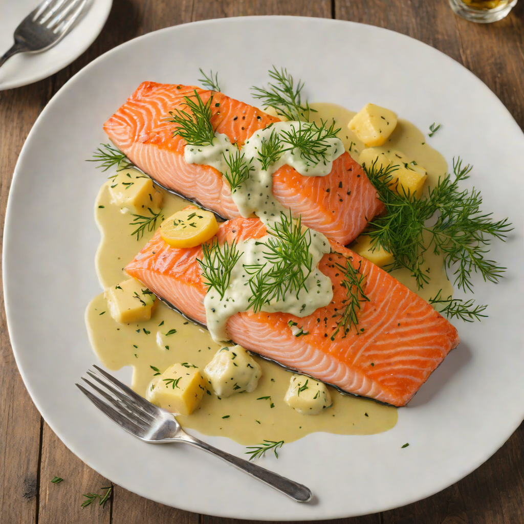 Arendelle-Inspired Nordic Salmon with Dill Sauce