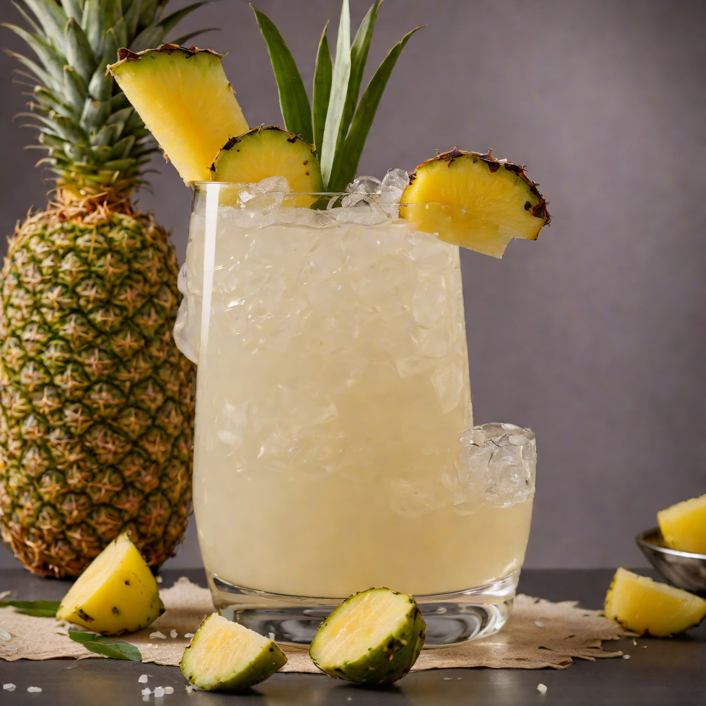 White Negroni Piña Colada with Pineapple and Coconut Cream