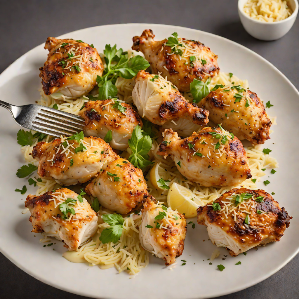 Oven-Roasted Chicken Thighs with Garlic and Parmesan Crust