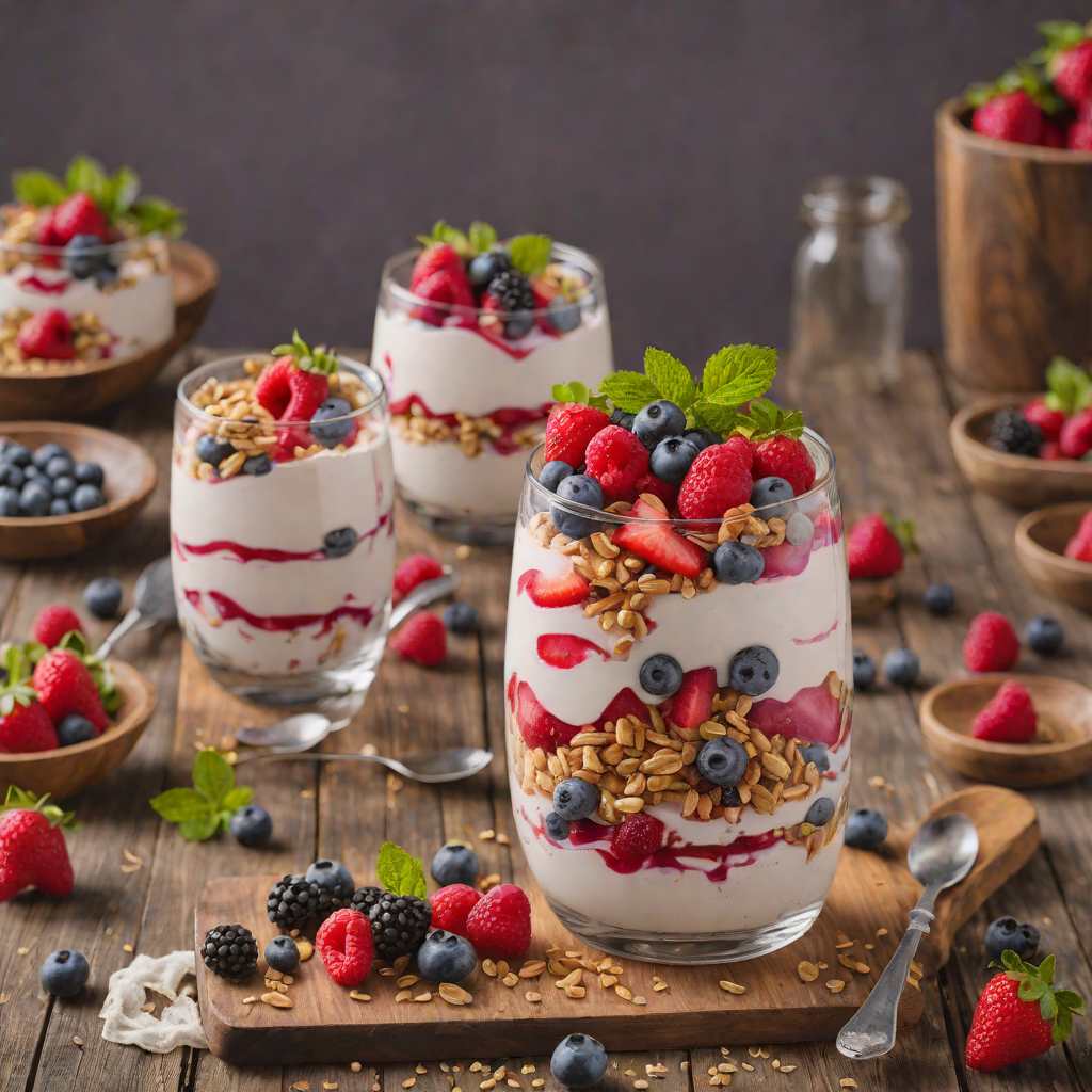 No-Bake Chilled Berry Yogurt Parfait