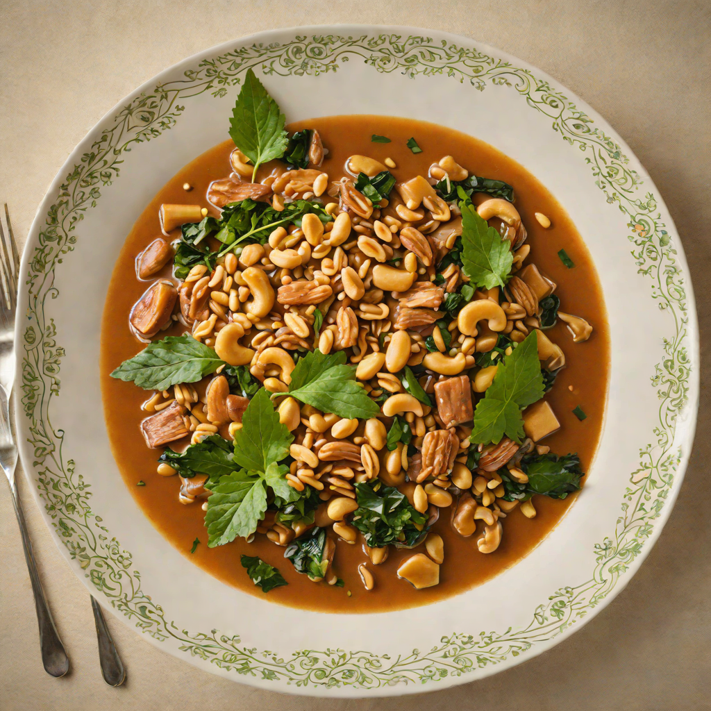 Slow-Simmered Ndolé with Bitterleaf and Peanuts