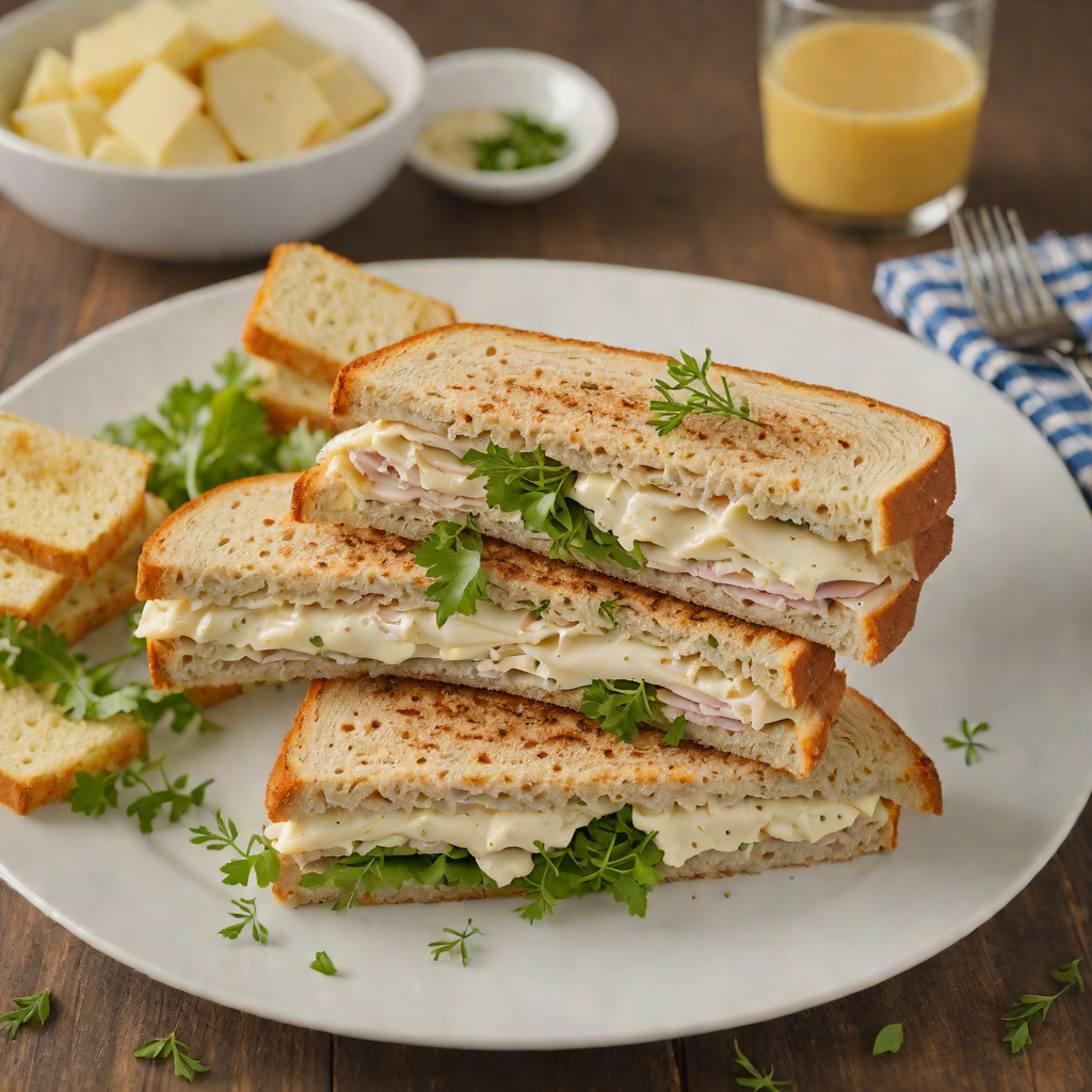 Herbed Turkey Sandwich with Swiss Cheese and Grainy Mustard