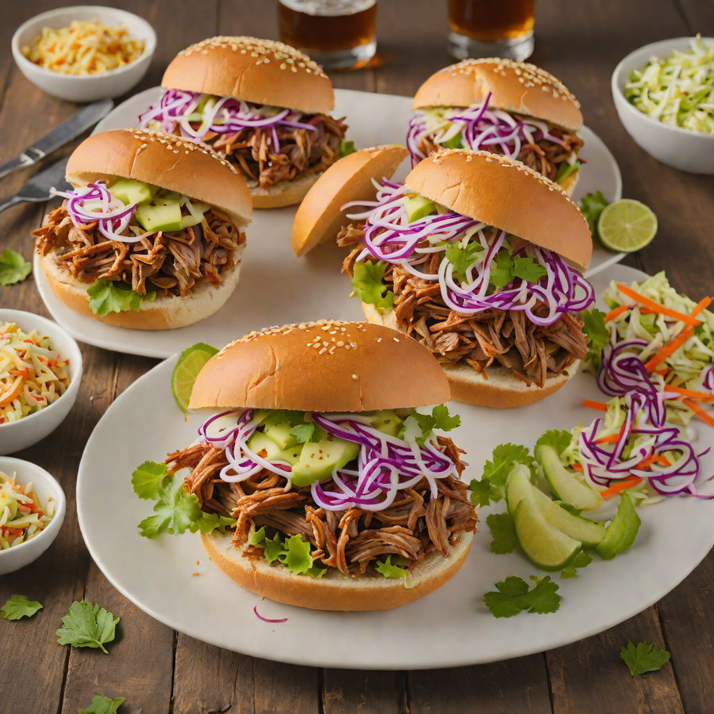 Slow-Smoked Pulled Pork Sandwiches with Southern Slaw