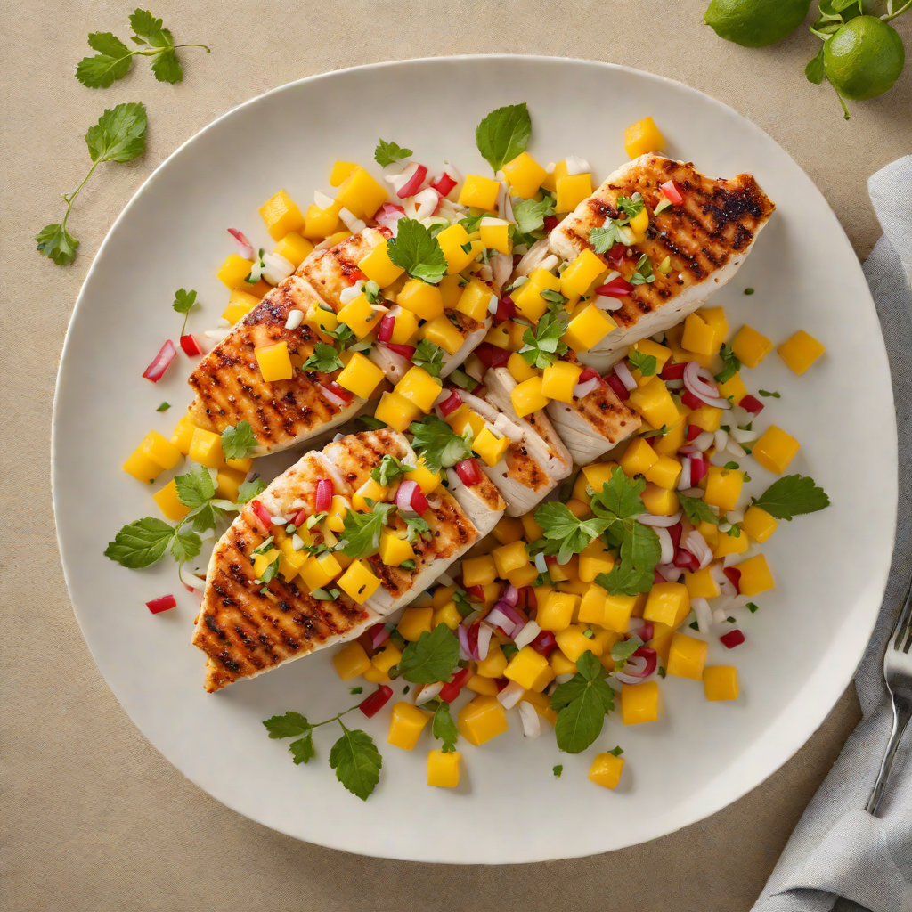 Pan-Seared Chicken with Citrus and Dominican Mango Salsa