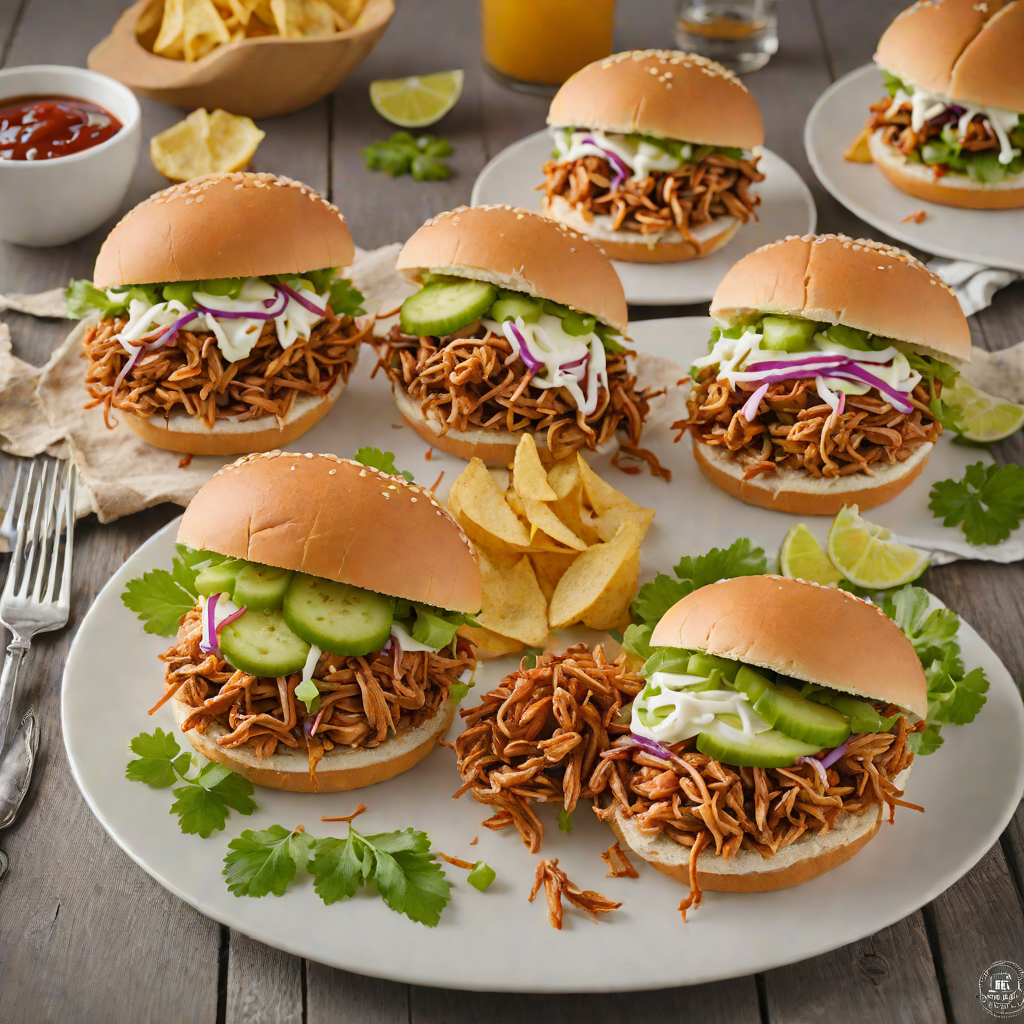 Family-Friendly Fort Worth BBQ Pulled Chicken Sandwiches