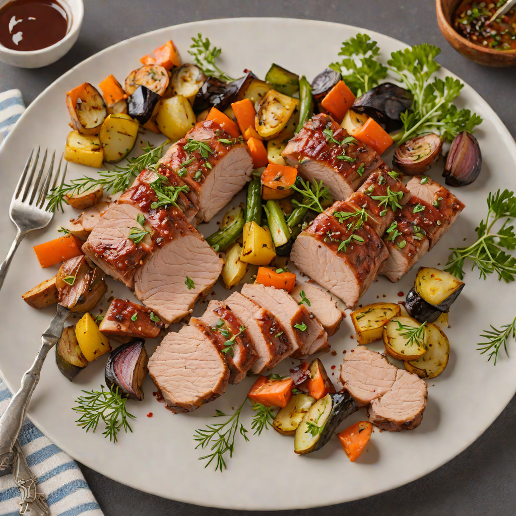 Sheet Pan Maple-Glazed Pork Tenderloin with Roasted Vegetables