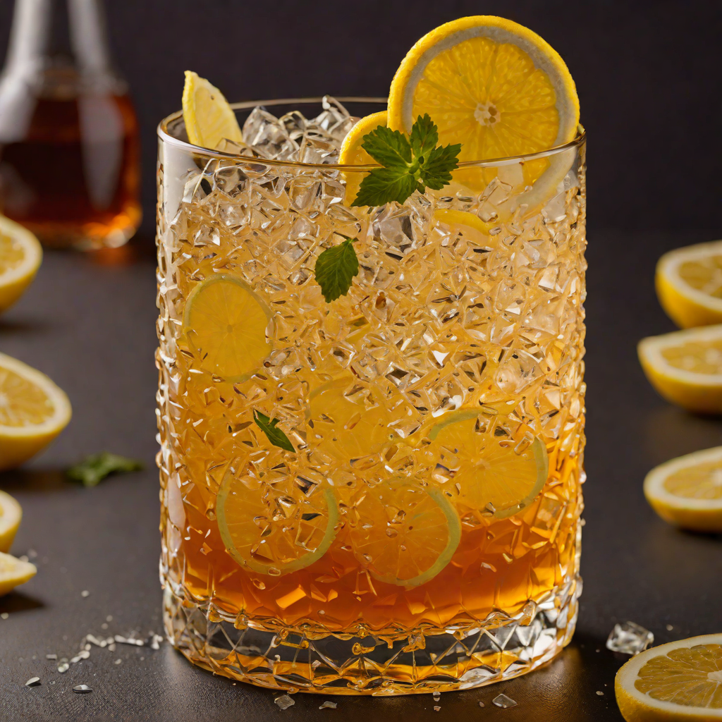 Honey-Sweetened Bourbon Highball with Lemon Zest