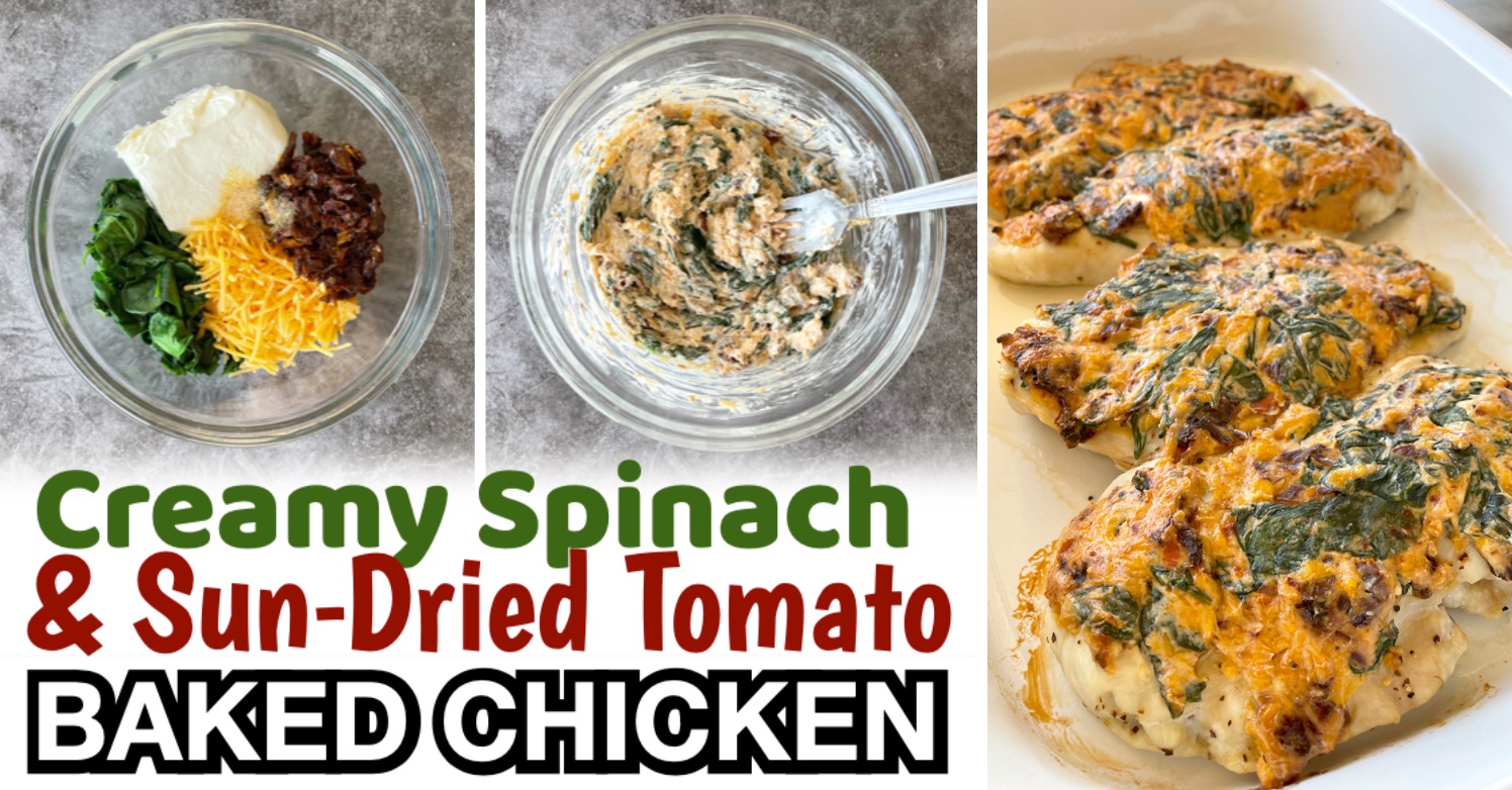 Spinach-Sun-Dried Tomato Crust Chicken Breasts