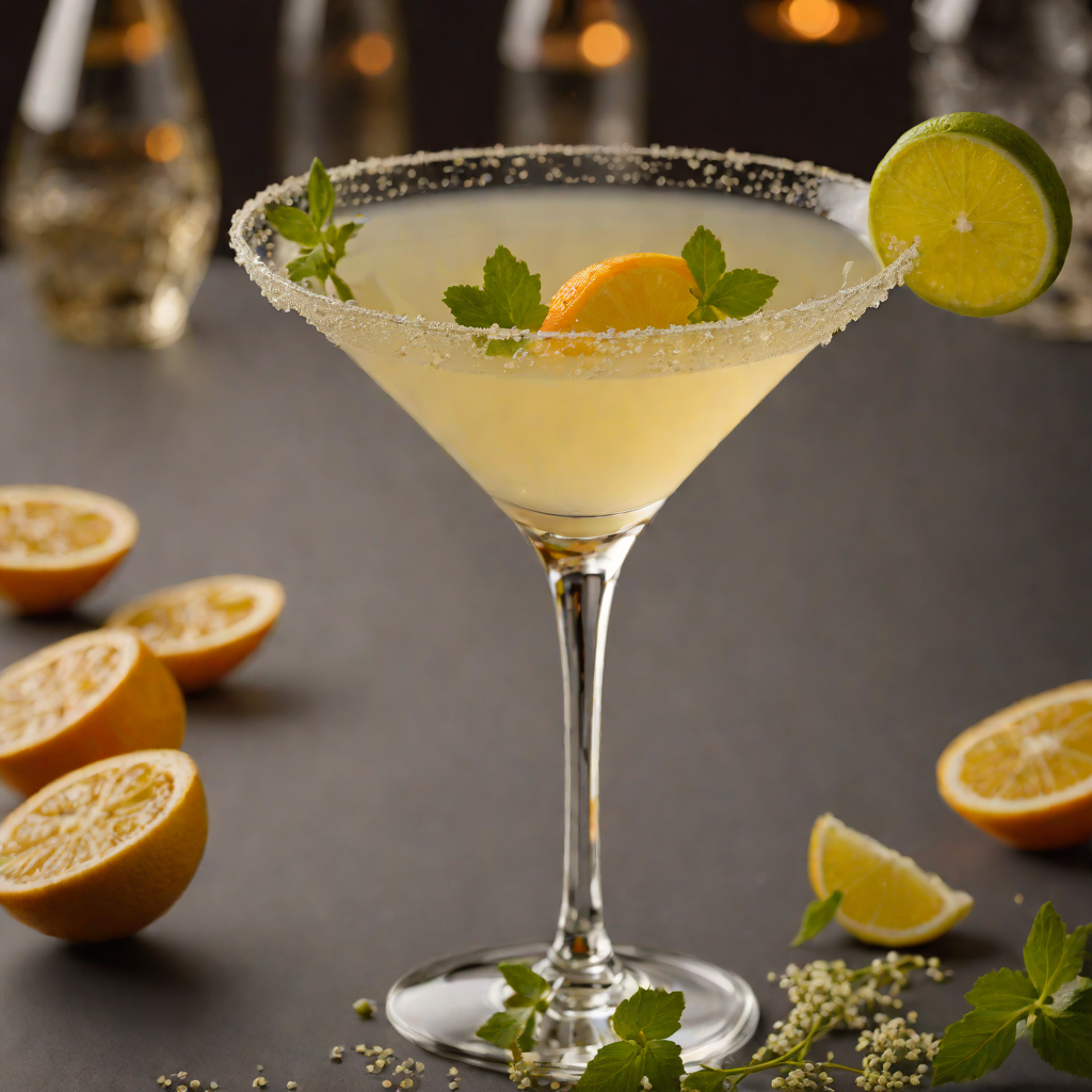 Gentle Citrus Martini with Elderflower