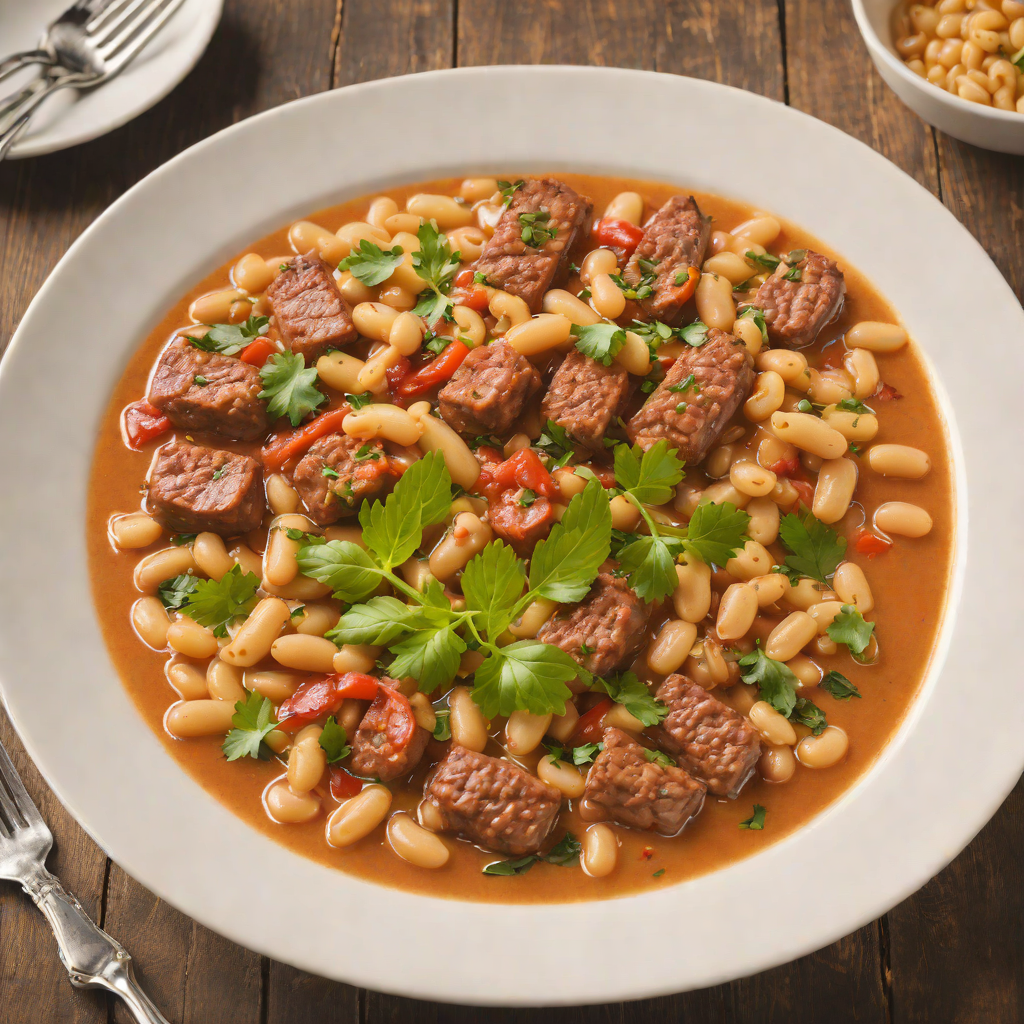 Slow-Cooked Italian Sausage and White Bean Stew