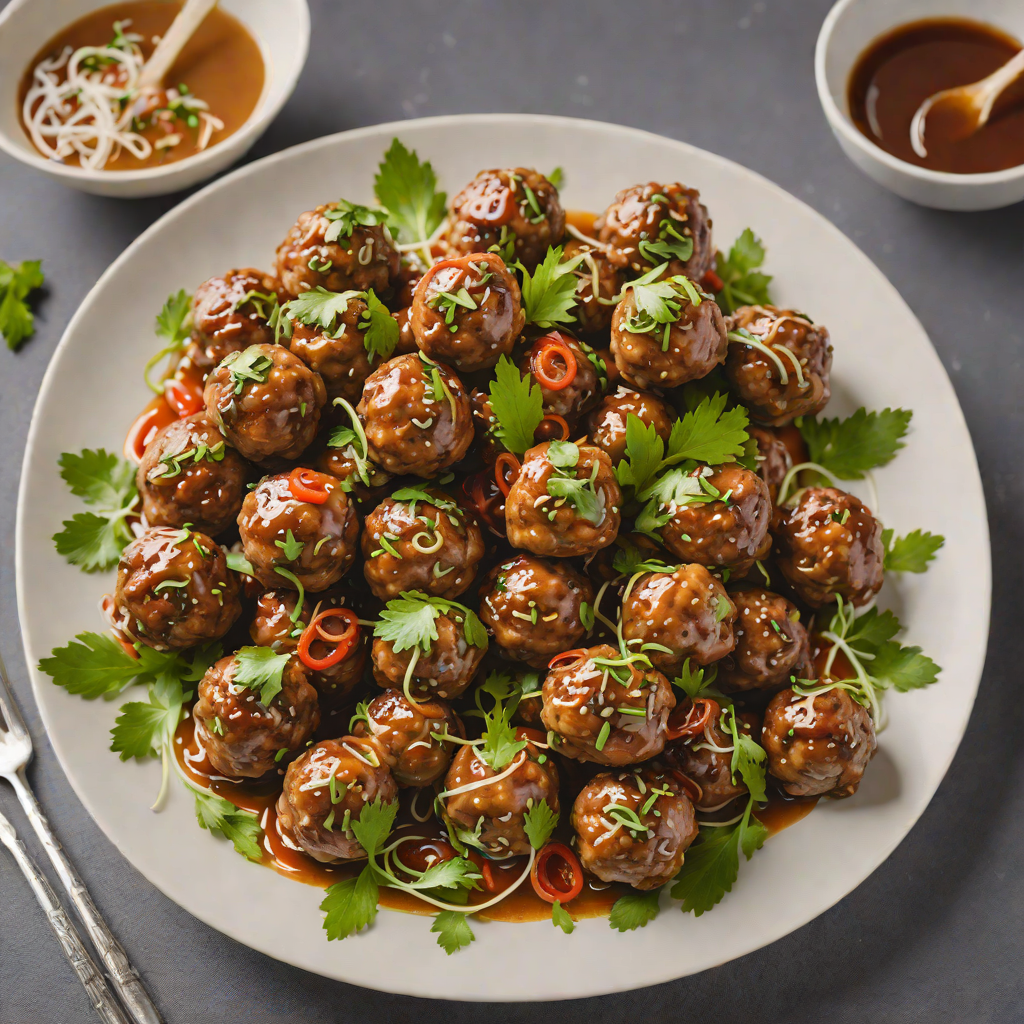 Vietnamese-Style Lemongrass Pork Meatballs with Nuoc Cham Dipping Sauce