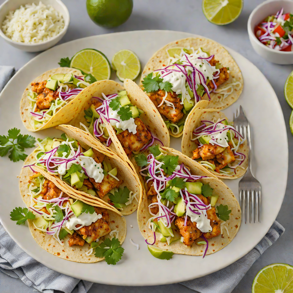 Baked Mexican-Style Fish Tacos with Cabbage Slaw