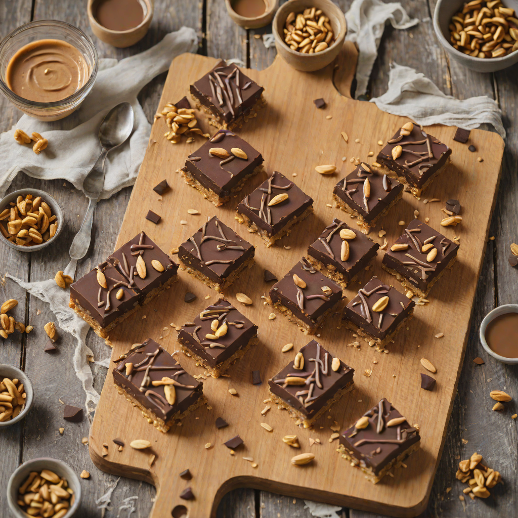 5-Ingredient No-Bake Chocolate Peanut Butter Bars