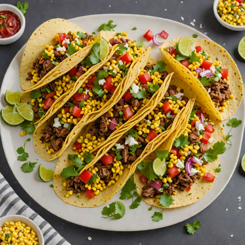 Southwest-Spiced Beef Tacos with Charred Corn Salsa