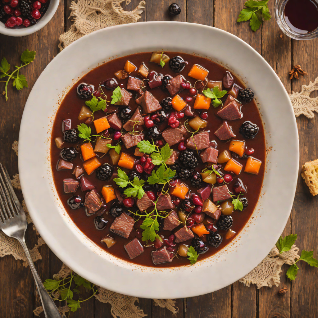Mountain Man’s Wild Berry and Venison Stew
