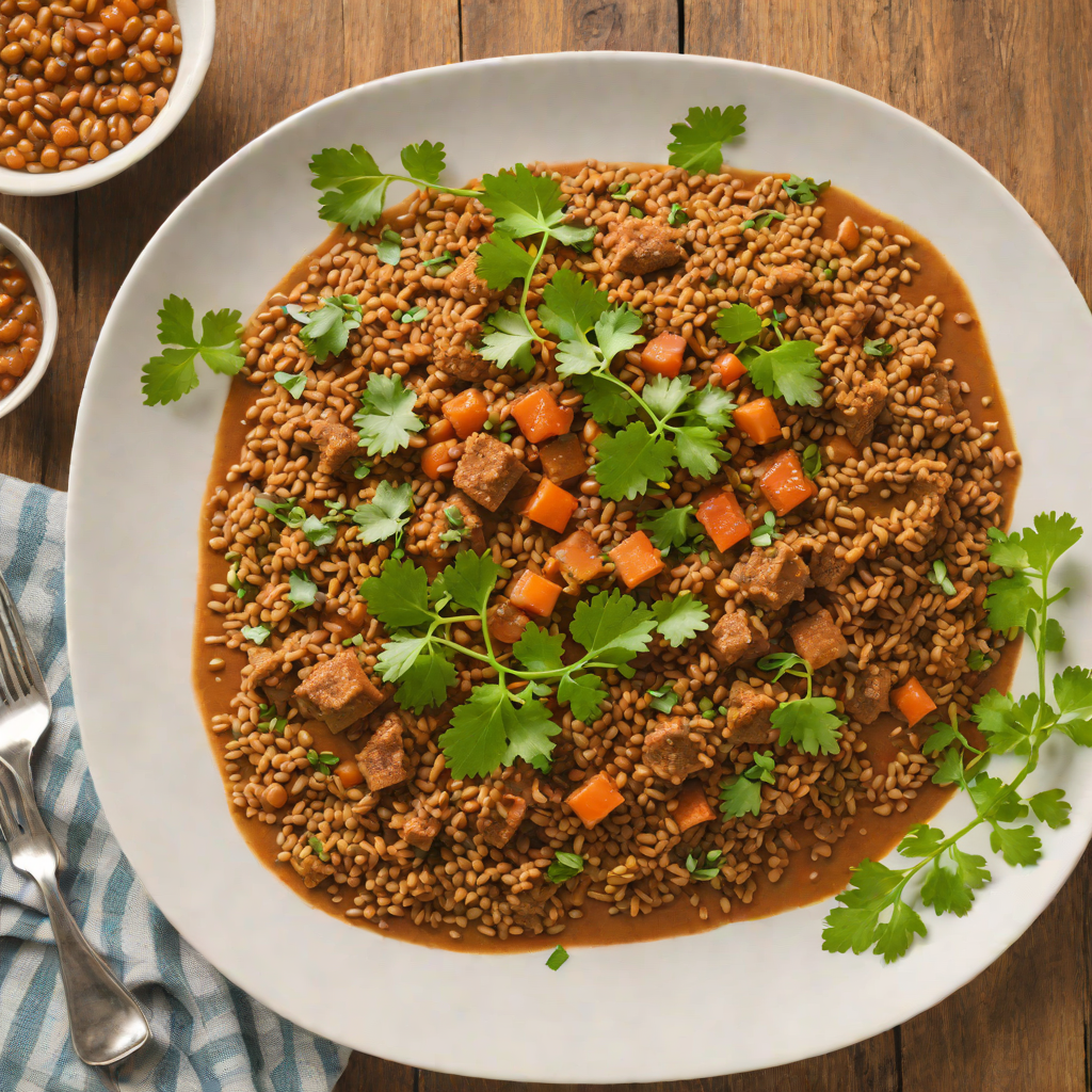 Injera-Spiced Lentil Stew with Cilantro and Berbere