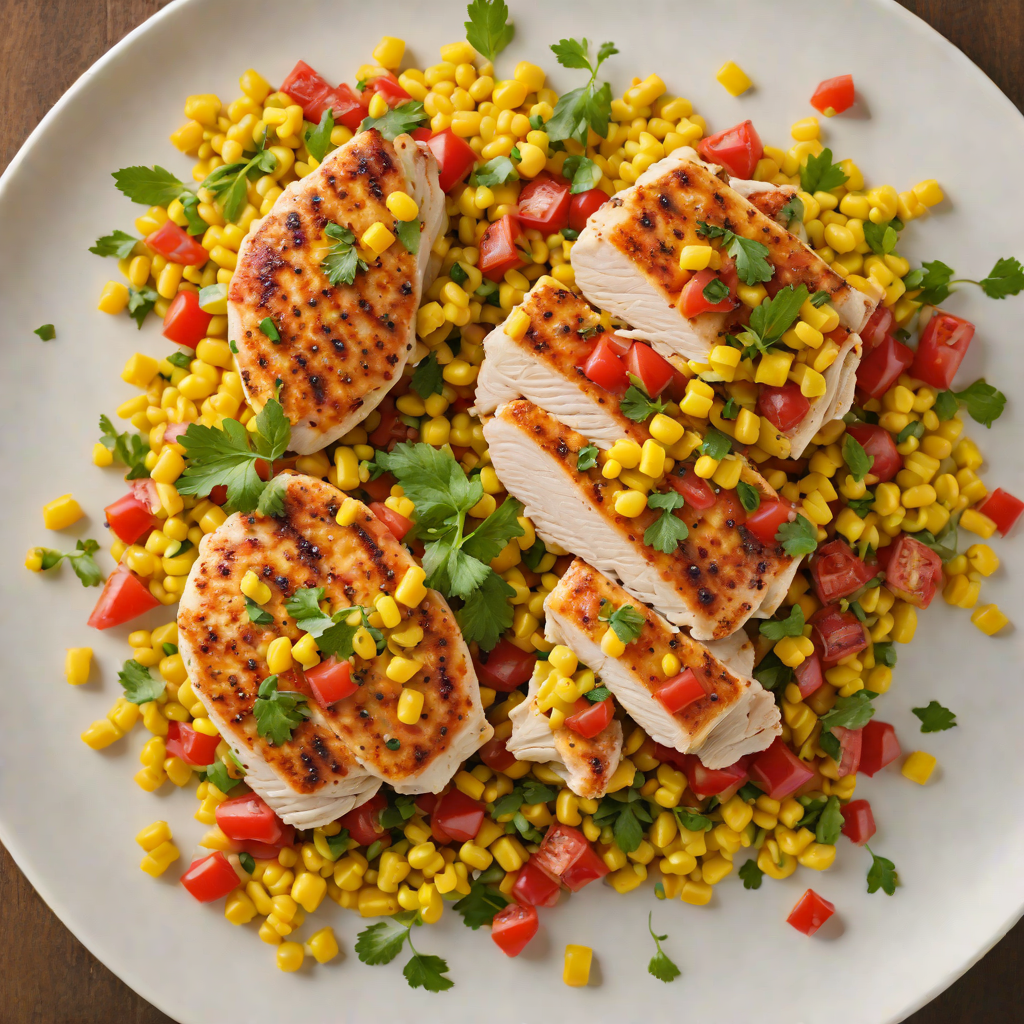 Pan-Seared Chicken with Illinois Corn and Tomato Succotash