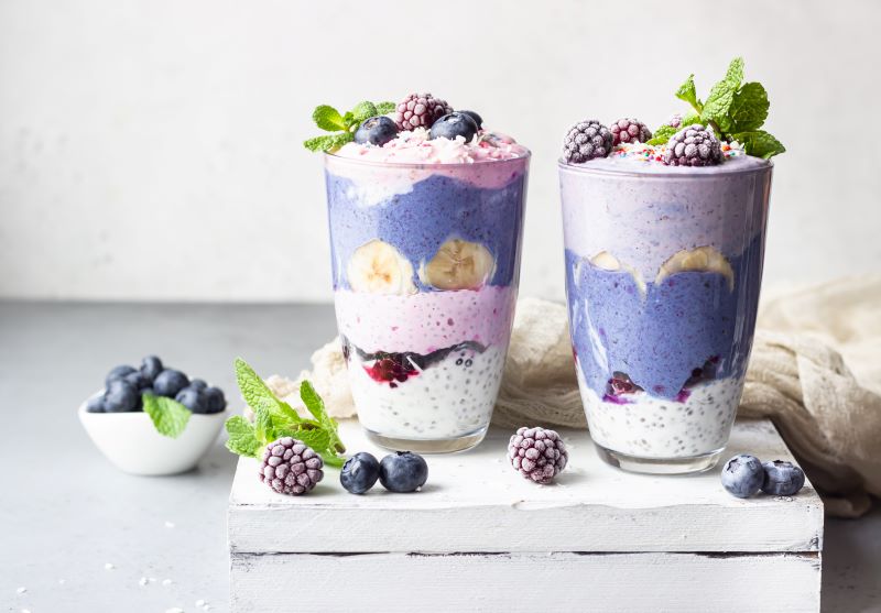 Fresh Berry & Coconut Yogurt Parfait with Toasted Almonds