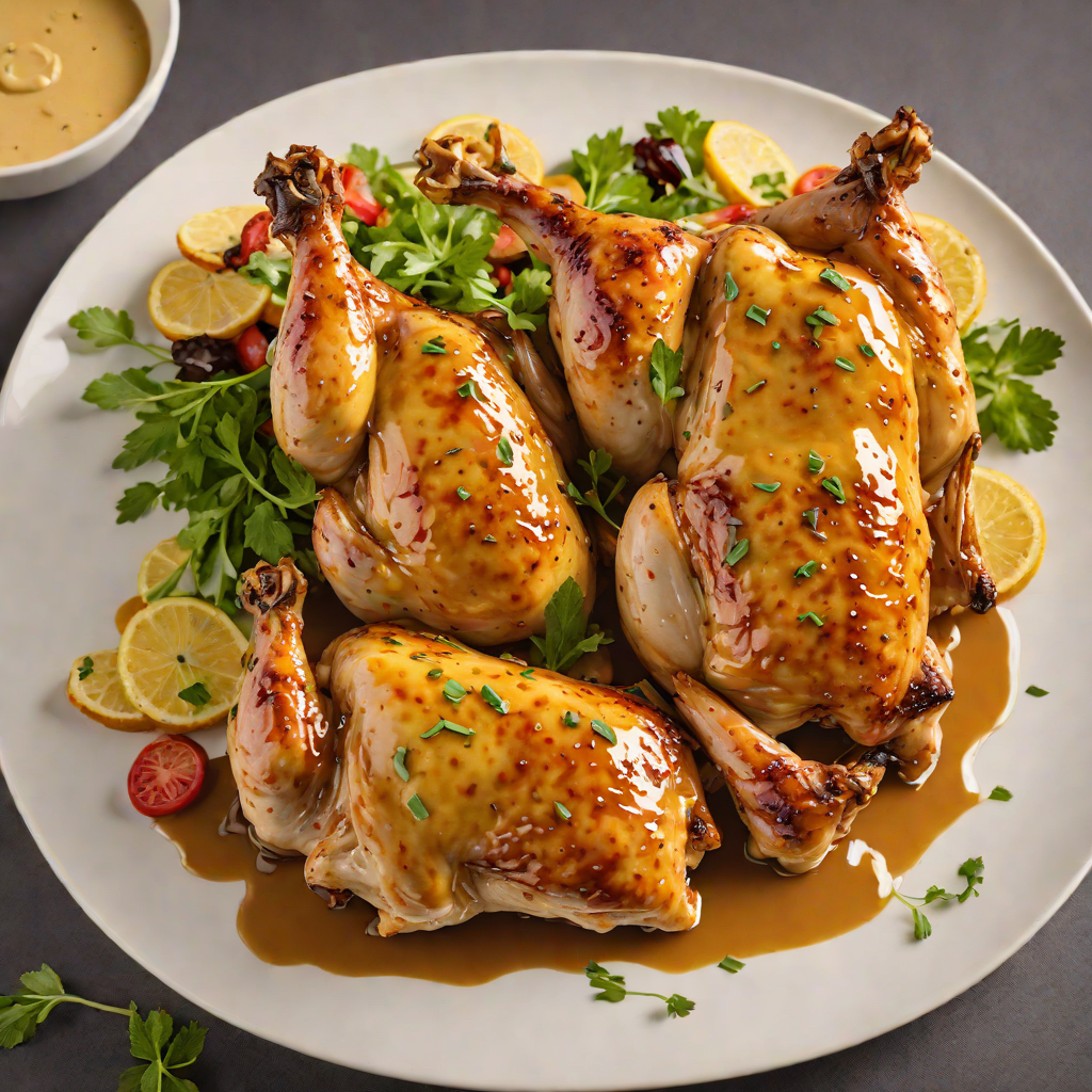 Oven-Roasted Popular Chicken with Honey Mustard Glaze