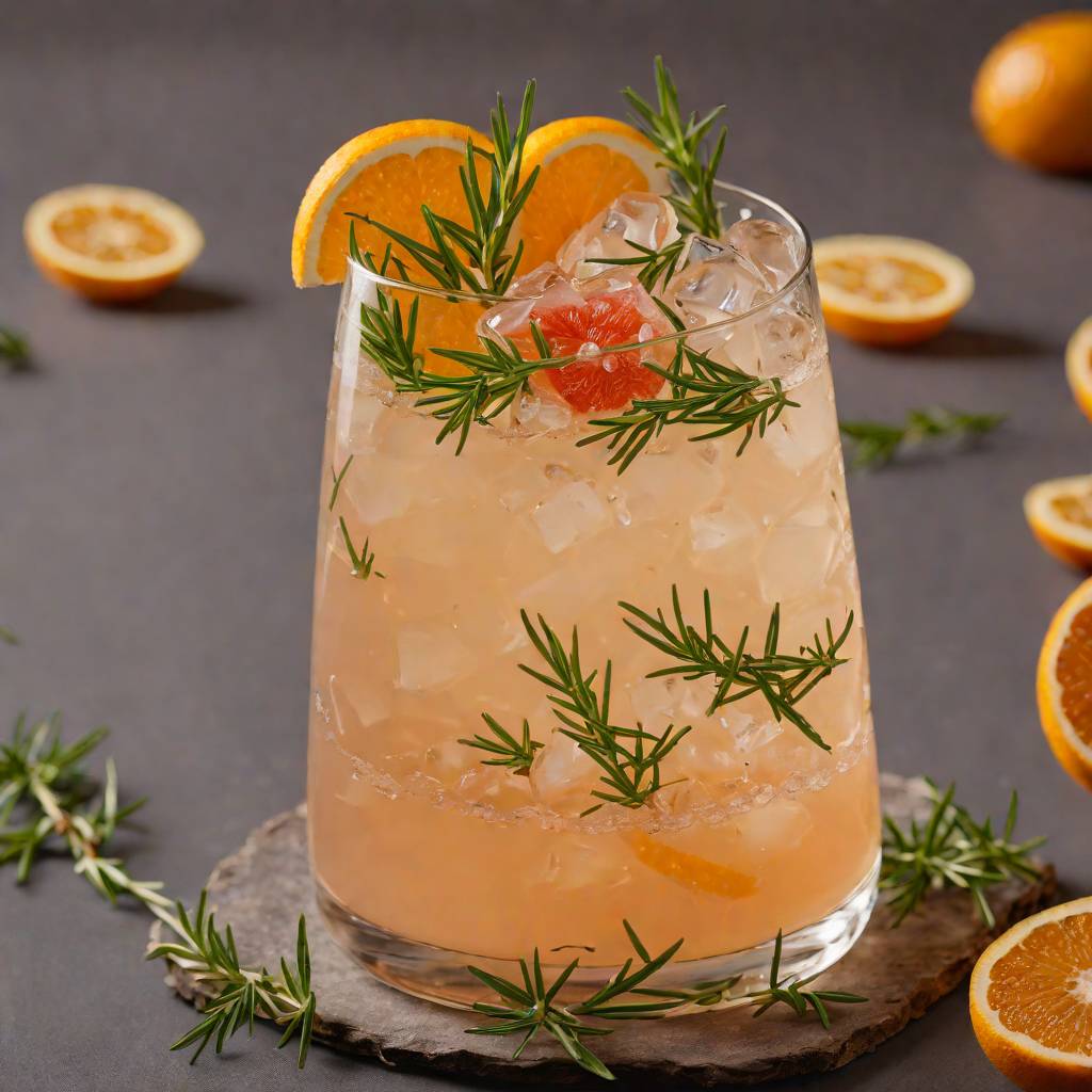 Muddled Rosemary Grapefruit Refresher