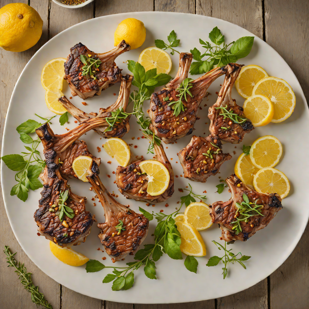 Oven-Roasted Lamb Chops with Lemon and Greek Oregano